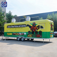 Camion de restauration mobile, remorque de traiteur, camion de barbecue, cuisine mobile, remorque alimentaire en acier inoxydable, restaurant entièrement équipé, certifié NSF