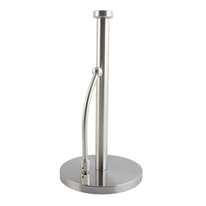 Adjustable Modern Kitchen <b>Circular</b> Design Minimalist Style Stainless Steel Free Standing Paper Holder Stand - Product Image 5
