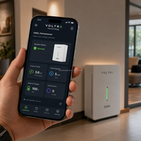 AC 3.6KW 5kWh Enerji Depolama Sistemi 51.2V 200Ah LiFePO4 Pil Paketi 6000+ Döngü Ömrü A Sınıfı Hücre CAN Ev Tipi Güneş Enerjisi Yedeklemesi için