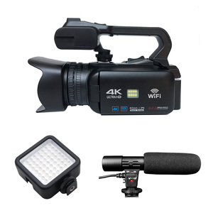 Caméscope 4K haute performance 64MP, mise au point automatique, enregistrement longue durée de 4 heures, micro externe, zoom 18X pour la réalisation de vidéos professionnelles - Product Image 6
