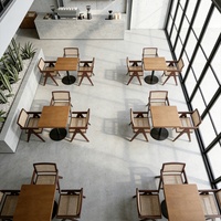 Mobilier pour pâtisserie et café, vente en gros directe d'usine, tables et chaises en bois massif personnalisables