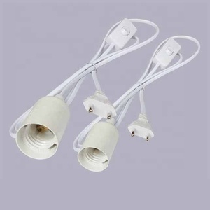 PLug 1.8m cordon d'alimentation câble E27 Bases de lampe avec fil de commutateur pour pendentif ampoule LED E27 <span class=keywords><strong>suspension</strong></span> <span class=keywords><strong>suspension</strong></span> support de prise - Product Image 5