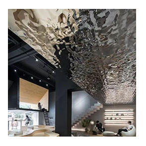 कम कीमत 1.5 मिमी मोटी 4X8 20 गेज गोल्डन वॉटर नालीदार मिरर स्टेनलेस स्टील शीट प्लेट - Product Image 3