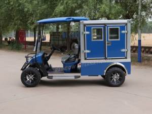 CE 승인 2 인승 골프 버기 전기 카트 하우스 키핑 골프 카트 화물 상자 폐쇄 트럭 - Product Image 6