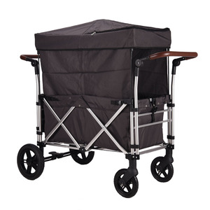 Ikodm — poussette pliable pour l'extérieur, chariot Double, de Camping Compact, à deux places, idéal pour le voyage - Product Image 2