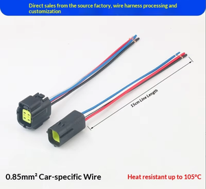 Konektor Isolasi PBT Tahan Air Seri AMP1.8 untuk Otomotif, Kabel Sambungan Steker Jantan Betina 1-16 Pin untuk Elektronik Mobil - Product Image 3