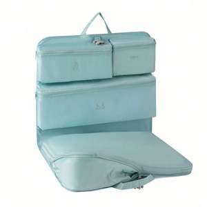 Bolsa de Almacenamiento Colgante Multiusos de Poliéster con Cierre de Cremallera y Bolsillo para Clasificar Ropa Diaria, Ideal para Viajes - Product Image 3