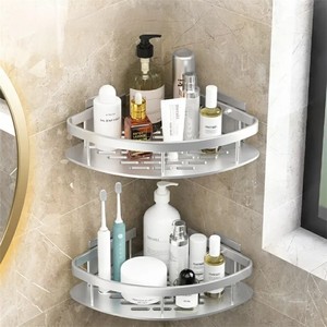 Customized high quality 304sus wall corner bathroom shelf storage shelf bathroom shower shelf