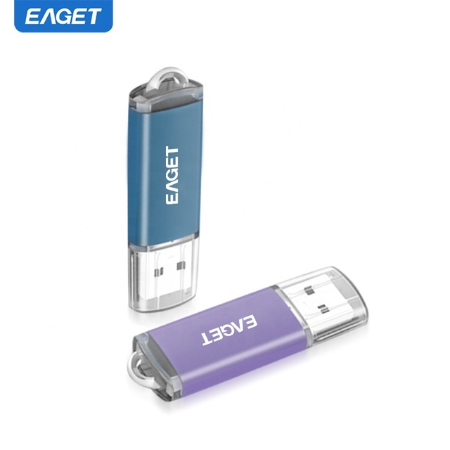 EAGET F2-8 Blue Pen Drives Stick Wholesale Corporate Gift Metal Flash Thumb Drive Mini Memory Chiavetta USB Memoria USB Stick