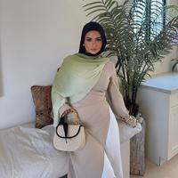 Hijab en modal imprimé, collection voilée à deux couleurs, écharpe Vela, hijab en rayonne, hijab décoré, châles en viscose modal