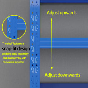 رف تخزين فولاذية قابل للتعديل عالي الكفاءة 5 طبقات نظام صناعي لتخزين المستودعات - Product Image 5