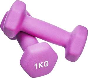 氯丁橡胶六角铁哑铃套装高橡胶健身器材热锻六角锤力量自由重量训练廉价哑铃 - Product Image 1