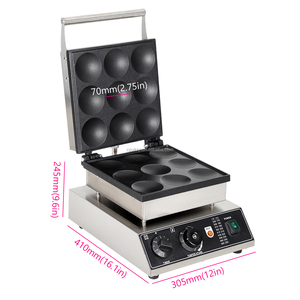 Gril électrique commercial 1750W 9 pièces 2.7in diamètre Dorayaki <span class=keywords><strong>boulanger</strong></span> fabricant haricot rouge crêpe gaufre Snack fabricant nouvel état - Product Image 5