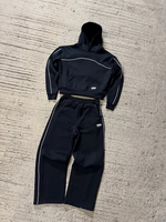 Ensemble de survêtement streetwear pour homme, coupe oversize, 400 GSM, comprenant un sweat à capuche ample personnalisé et un pantalon de survêtement baggy à jambes larges, tenue 2 pièces