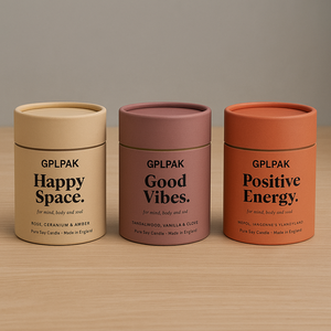 Emballage de bougie en <span class=keywords><strong>tube</strong></span> de papier kraft personnalisé Boîte ronde en carton avec fenêtre d'insertion pour la présentation de cadeaux de luxe - Product Image 2