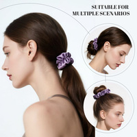 Scrunchies en Soie Personnalisés en Gros avec Impression de Logo – Bandeaux Cheveux en Soie Satinée de Luxe