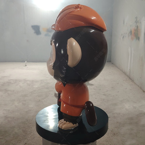 Escultura de Mono de Fibra de Vidrio para Exteriores, Figura de Animal Hecha a Mano para Decoración de Suelos - Product Image 3