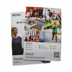 Folleto Profesional con Cubierta Mate Tamaño A5, Encuadernación Cosida, Diario Personalizado con Logotipo Impreso para Perfil de Empresa - Product Image 2