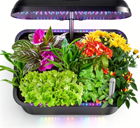Jardin hydroponique de comptoir avec lumière LED réglable, kit de culture de plantes d'intérieur pour la cuisine à domicile