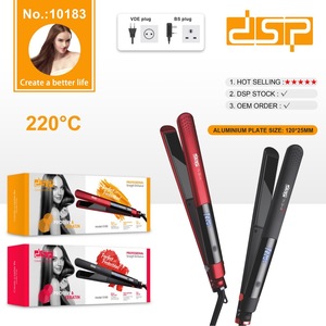 เครื่องหนีบผมมืออาชีพ Dsp 230 องศาเซลเซียส พร้อมหน้าจอดิจิตอลปรับอุณหภูมิ สำหรับใช้ในบ้าน หนีบตรงและม้วนผม - Product Image 5