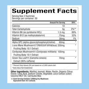 Private Label Vegan senza zucchero agli agrumi Gummies ai funghi con criniera di leone <span class=keywords><strong>Cordyceps</strong></span> Nootropic encefalo integratore - Product Image 6