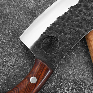 Coltello <span class=keywords><strong>da</strong></span> <span class=keywords><strong>macellaio</strong></span> professionale in acciaio inox fatto a mano Super affilato coltello <span class=keywords><strong>da</strong></span> cucina manico in legno filettatura trito - Product Image 6