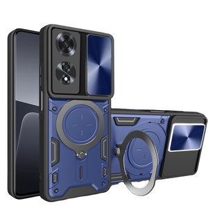 <span class=keywords><strong>Funda</strong></span> protectora para <span class=keywords><strong>OPPO</strong></span> A40 A40M A60 A80 5G <span class=keywords><strong>A3</strong></span> Pro A3x <span class=keywords><strong>funda</strong></span> anillo soporte lente protección a prueba de golpes Fundas Coque Capa - Product Image 1