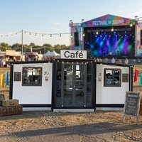 Maisons conteneurs modernes préfabriquées personnalisées, maisons mobiles en conteneurs, maisons modulaires préfabriquées portables extensibles