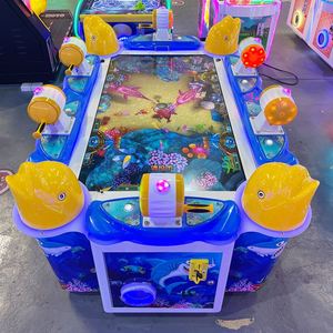 Machine de jeu vidéo de pêche City Rocker, Canne à pêche télescopique, Tablette, Idéal pour les enfants, Activité parent-enfant, Usage commercial - Product Image 2