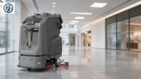 Nouveau robot laveur de sols commercial autonome C3 AI à batterie, machine de nettoyage robotisée industrielle pour