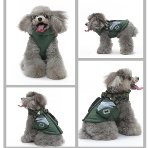 أزياء الكلب سترة مع جيوب عاكسة الأشرطة قابل للتعديل الملابس الدافئة الحيوانات الأليفة للكلاب الصغيرة أفضل بائع - Product Image 6