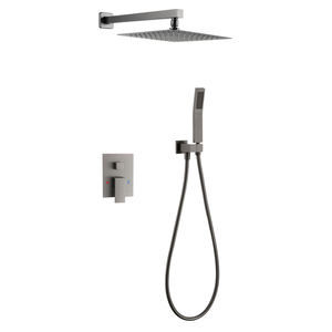 Bathroom Rain <b>Shower</b> <b>Head</b> Waterfall <b>Shower</b> <b>Head</b> Dual Function Ceramic Brass Body Hotel Bathroom Mixer Hidden <b>Shower</b> Set - Product Image 3