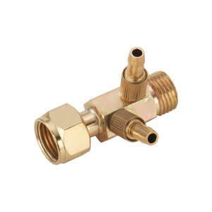 ข้อต่อแก๊สเชื่อมอาร์กอน Kenby สำหรับเชื่อมต่อกับน้ำ ขนาด M16 ทองแดง อะแดปเตอร์ระบายความร้อนด้วยอากาศสู่น้ำ สำหรับอุปกรณ์เชื่อม - Product Image 2