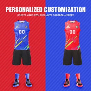 Nouveau design de maillot de football sans manches, logo et couleur personnalisés, tissu respirant à séchage rapide, unisexe pour adultes et enfants - Product Image 1