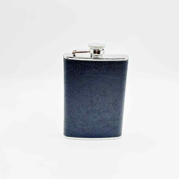 Black Mini Capacity 8oz Hip Flask Whiskey Wine Bottle Stainless Steel