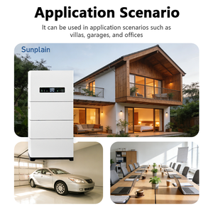 Système de stockage d'énergie tout-en-un 10 kWh 102,4 V hors réseau et connecté au réseau, batterie au lithium solaire empilable, onduleur hybride pour maison avec Wi-Fi - Product Image 3