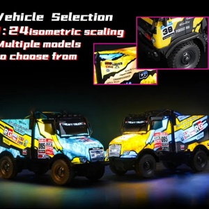 SANJOYO UJ99-ZK01 ZK02 Véhicule de Simulation pour Enfants, Voiture Électrique Télécommandée RC 20m, 10km/h, Véhicule de Transport RC Cool 1/35 avec Éclairage - Product Image 4