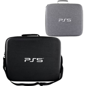 <strong>EVA</strong> <strong>Hard</strong> Gray <strong>Black</strong> Waterproof Portable Protective Case for PS5 Console &amp; Dual Controllers-Travel Storage <strong>Bag</strong> Custom Logo Option - Product Image 1