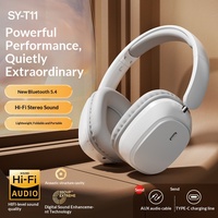Model Perdagangan Luar Negeri untuk Headset Laptop Nirkabel dengan Daya Tahan Baterai Ultra-Lama, ANC Terpasang di Kepala, Sesuai Pesanan Pabrik SY-T11