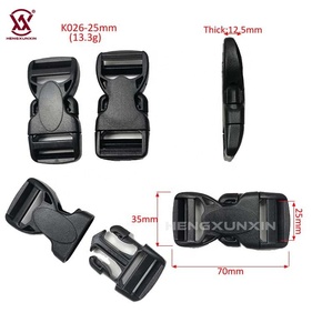 Cinturón de correa POM, hebilla de liberación central de plástico rápido para mochila, gran oferta, hebilla de cinturón negra de diferentes tamaños, plástico de Liberación lateral - Product Image 4