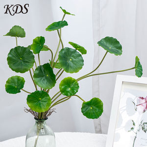 أوراق شجر بيغونيا الخضراء ، تُحاكي أوراق الشجر ، تُزين بالجملة ، تُثبت على الحائط ، أوراق لوتس صغيرة - Product Image 2