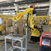 Robot de soudage à 6 axes contrôlé par PLC, moteur de boîte de vitesses, portée de 2078 mm pour le soudage à l'arc de tuyaux en aluminium de haute précision et le meulage