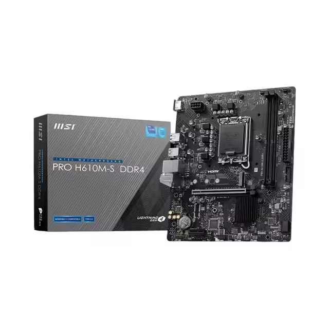 MSI Motherboard H610M-S WIFI D4 Desktop Assembled Computer Supports 12/13 Generation Intel CPU