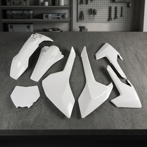 Husqvarna TE 300 2017-Kit di plastica 2019 bianco 041 accessori moto - Product Image 2
