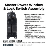 Interruptor Eléctrico para Ventanilla Delantera Izquierda 84820-42160 para Toyota RAV4 2000-2005