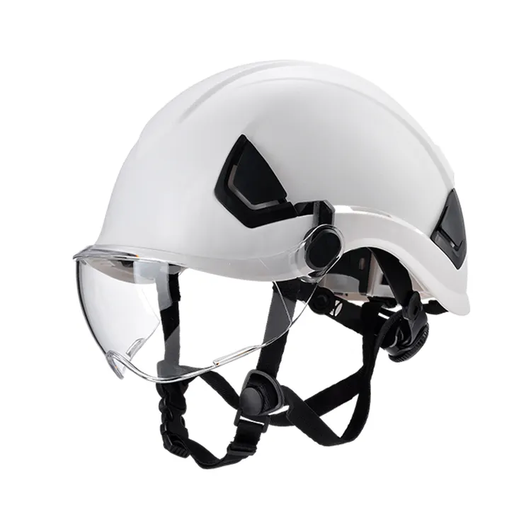 ABS-Helm 6-Punkte Ratschenträger CE Sicherheits-Hardkappe Sport-Rettung Kletter-Sicherheitshelm