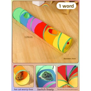 Mới Thân Thiện Với Môi Cầu Vồng Thẳng Qua Mèo Đường Hầm Tự Giải Trí Giáo Dục Có Thể Gập Lại Ống & Đường Hầm Cho Mèo - Product Image 6