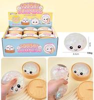 Jouet sensoriel anti-stress lumineux en TPR, en forme de boulette scintillante transparente, pour enfants et adultes