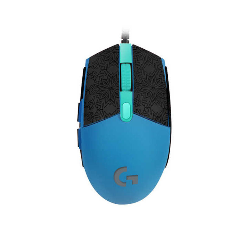 1pcs demi-pack souris autocollant-noir