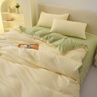 Vente en gros échantillon disponible taie d'oreiller moderne housse de couette confortable ensemble de literie personnalisé de luxe ensemble de literie de luxe reine couette